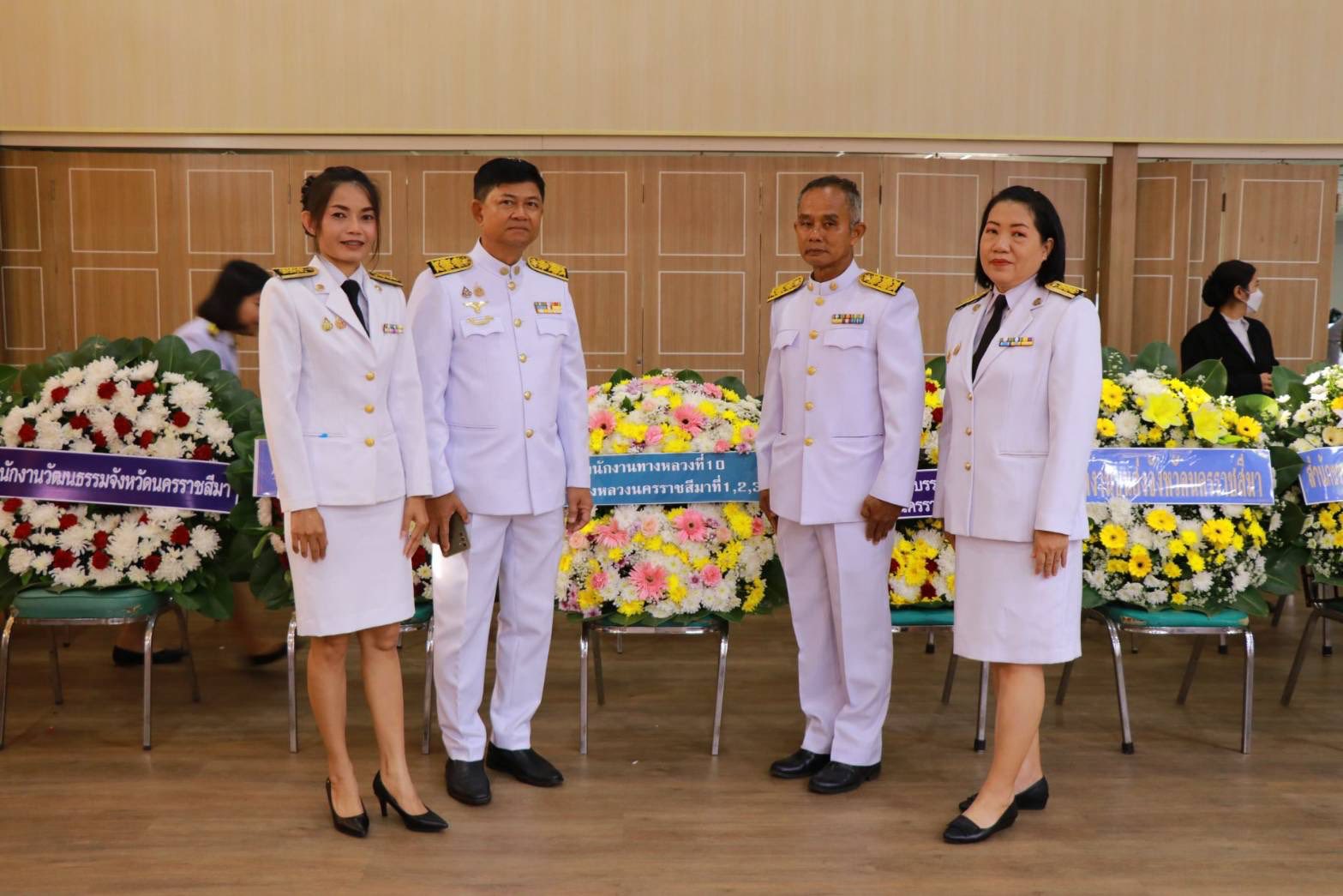 แขวงทางหลวงนครราชสีมาที่ 2 เข้าร่วมงานรัฐพิธีวางพวงมาลาถวายสักการะวันที่ระลึกคล้ายวันสวรรคต
